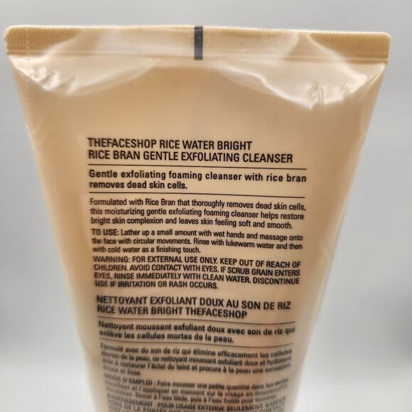 The Face Shop Rice Water Bright Rice Bran Exfoliating Cleanser 10.1 fl.oz - Picture 5 of 5